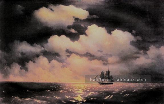 merkuri 1848IBI paysage marin Bateau Ivan Aivazovsky Peintures à l'huile